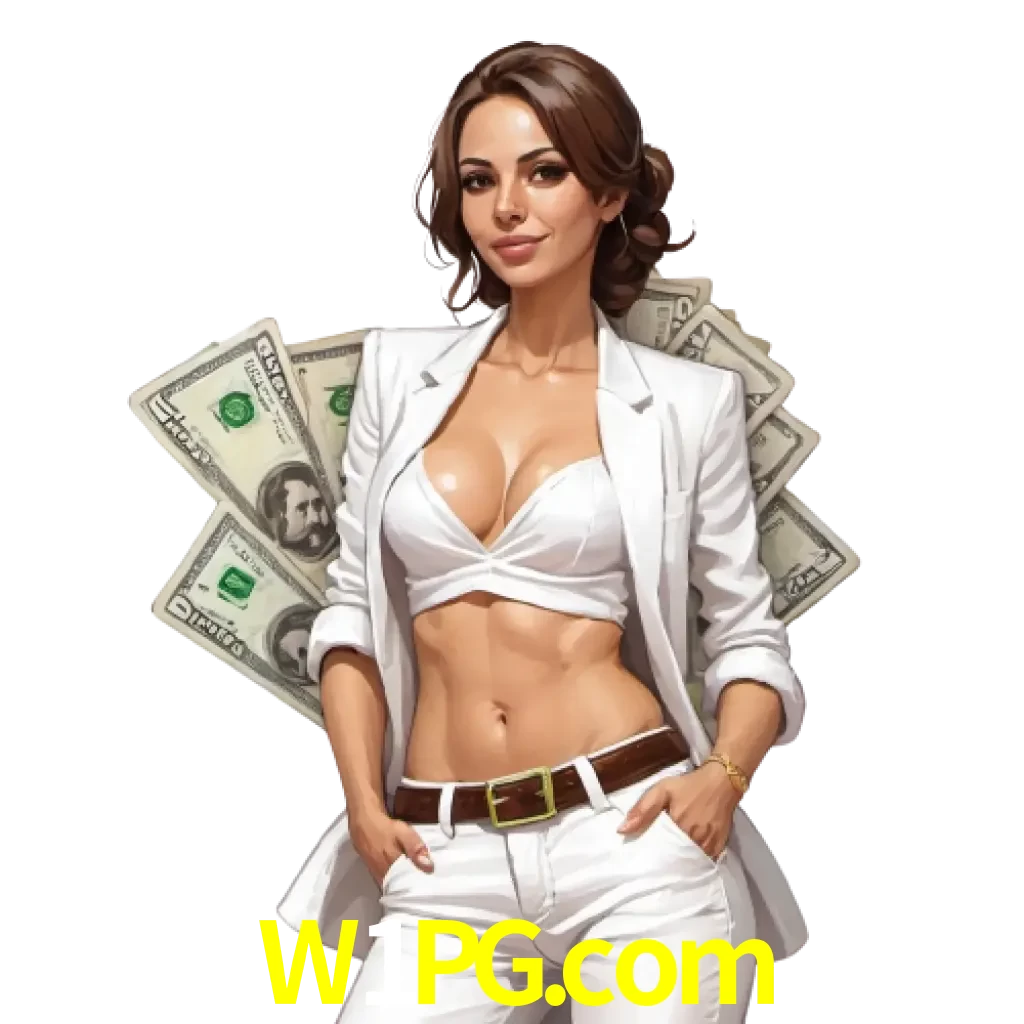 woman with money playing in w1pg bet casino